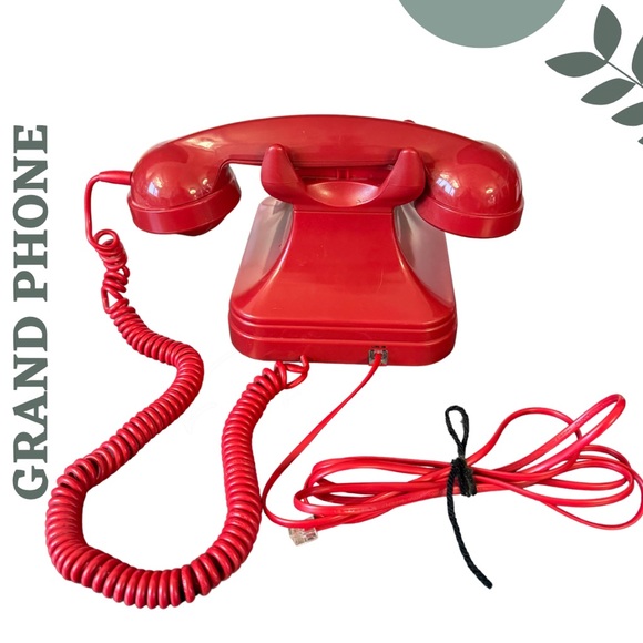 Crosley Retro Red Rotary Phone Pottery Barn Like New - Picture 2 of 5